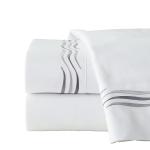 75GSM 100% Polyester Microfiber Fashion Bed Sheet with Beautiful Embroidery 4PCS
