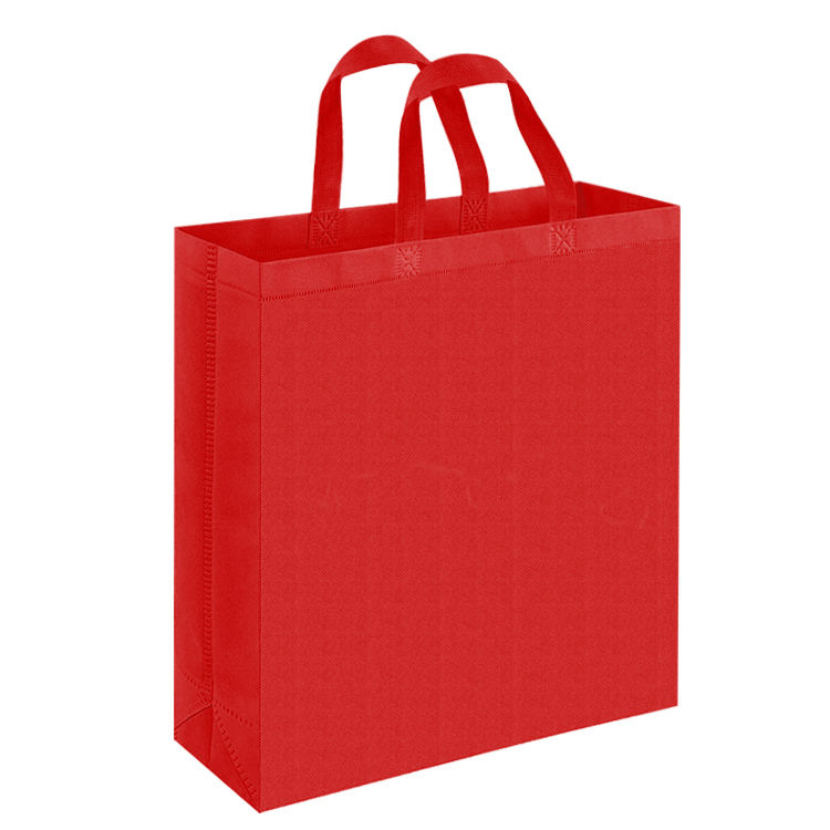 Eco Reusable Tote Custom Plaid Non Woven Shopping Bag with Ultrasonic Technology