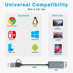 USB C Type-C To RJ45 Ethernet Gigabit Lan Adapter for Laptops in High Demand