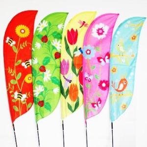 China Spring Seasonal Garden Flag Flowers factory
