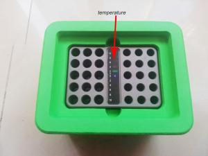 China Biology Experiments PCR experiment Equipments Metal Tube Rack Ice Free Cooler Real Time Temperature Display OEM Service factory