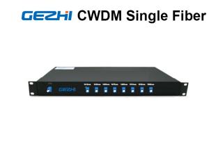 China 8 channels CWDM Mux Demux Simplex Uni - directional 1RU Rack Mount Single fiber factory