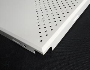 China Aluminum / Galvanized Steel 3.0mm Perforated Metal Ceiling With Beveled Edge factory