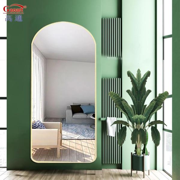 Fashion Glass Mirror Full Length Body Wall Standing Sticker Mirror for Bathroom