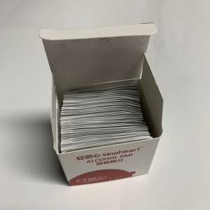 China OEM ODM Latex free 6*6cm 75% Alcohol Cleaning Pads factory
