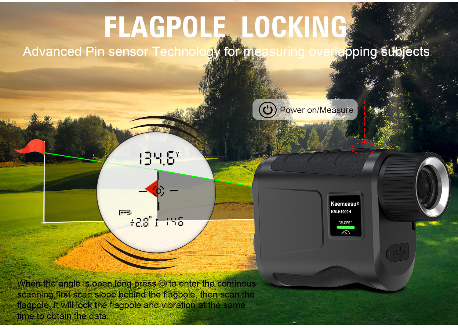 ODM OEM Service Sport Laser Rangefinders ABS PVC Golf Telescope with Slope Function