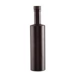 Industrial Beverage 500ml Matte Black Glass Vodka Wine Bottle with Cap