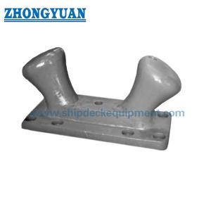 China Casting Steel Bolted Anchorage Double Bitt Dock Inclined Bollard Ship Mooring Equipment factory