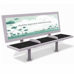 China Galvanized Steel OHSAS18001 Certificate Public Bus Stop Bench factory