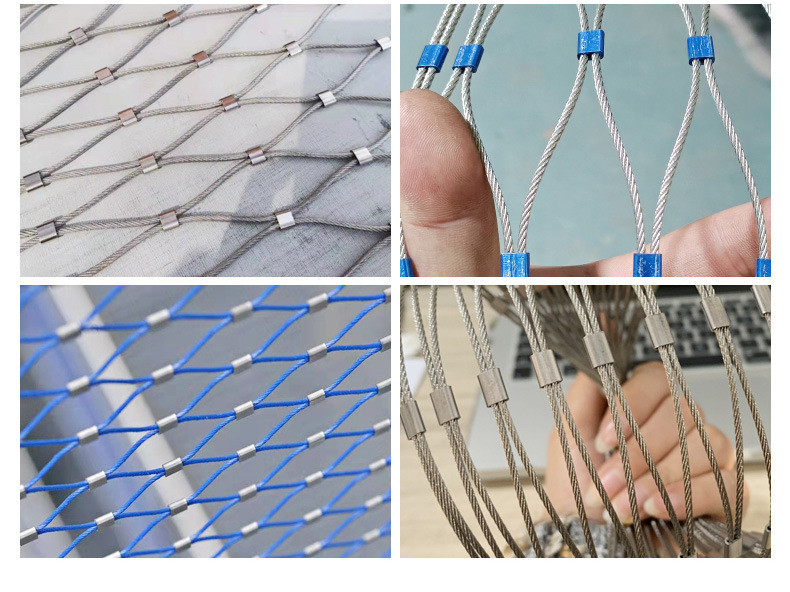 Customizable Black Oxide Cable Mesh with 60 Degree Mesh Angle and 1.2mm 4.0mm Wire Dia