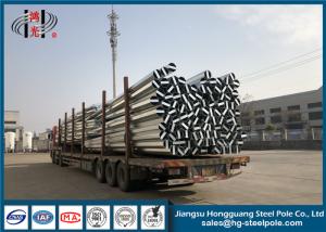 China Polygonal Transmission Steel Pole / Steel Power Pole For Overhead Transmission Line factory