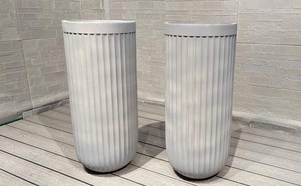 Life Time 5-6 Years Outdoor Customed Fiber Clay Planter For Durable And Stylish