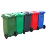 120L Outdoor plastic trash can