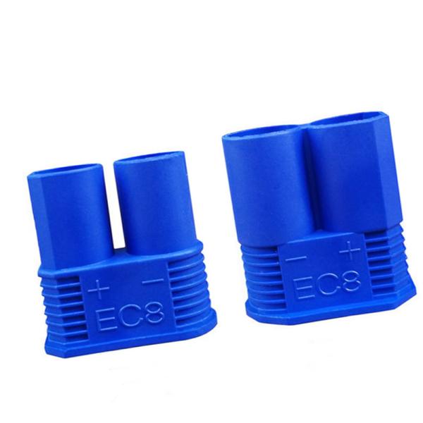 24K Gold Plated EC8 Connector with 8mm Diameter and 220A Maximum Current for RC Battery Applications