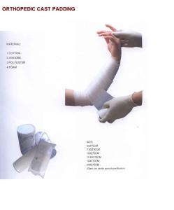 China arm Orthopedic Cast Padding White Color ce certification factory