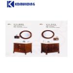 Bathroom Wall Counter Wash Basin Wooden Cabinet With Mirror, Cabinet Under The