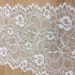 15 cm Underwear Strench Lace Border Eyelash lace edge with ivory black color in