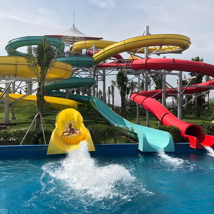 Fiberglass Water Park Slide Tube Playground Equipment