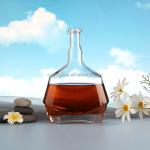 Hot Stamping Surface Handling 500ml 750ml Glass Bottle for Liquor Brandy