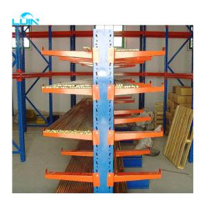 China 3000Kg Warehouse Cantilever Shelving Pipe And Tubing Storage Racks factory