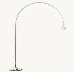 Hardwired 110-120V Brass Arc Floor Lamp Bulb Included