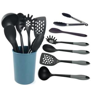 China Nylon PA66 Non-Stick Cooking Tools Heat Resistant Utensils Silicone Cookware Sets factory