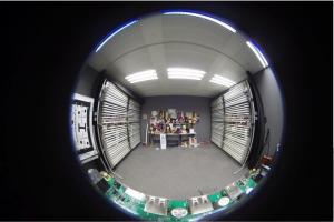 China 1/4&quot; 0.89mm F2.0 Megapixel M4 mount 180degree Micro IR-Cut Fisheye Lens for OV9281 factory