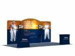Tension Fabric Trade Show Booth Displays , Business Booth Displays Luxury Banner