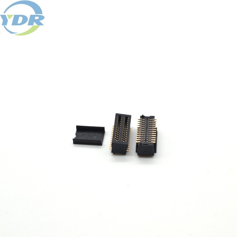 0.8mm 2x12 Pin Circuit Board Connector Height 3-8.5mm female golden plated