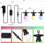 Smart Patio Light Outdoor String Light Christmas Festoon Lights Holiday Decor
