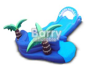 China Jungle Lawn Inflatable Water Slides Coconut Tree Inflatable For Kids factory