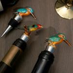 Custom Logo Red Wine Bottle Stopper With Zinc Alloy Stainless Steel Material