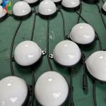 PILEDS 100mm Pixel Ball Outdoor RGB LED Point Lights 24V IP66 Plastic Body SPI