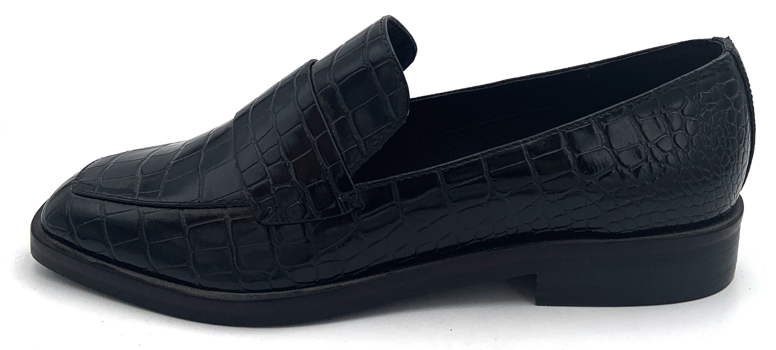 Leather Slip On Flat Loafer Shoes Comfortable With EVA Insole Material