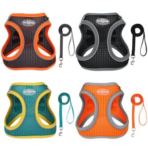 China Lightweight Design Mesh Pet Harness Vest For Ensure The Safety factory