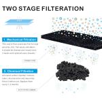 2 Spray Bar 10 Gallon 7W Aquarium Water Filter