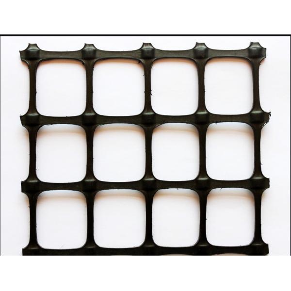 China Good Tensile Strength PP Biaxial Plastic Geogrid Mesh For Reinforce Road Base factory