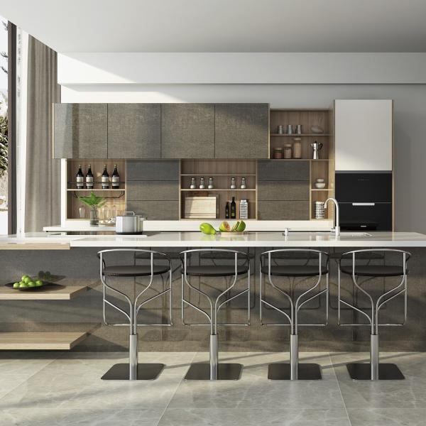 Wholesale Complete Melamine Kitchen Units Set Modern Cabinet
