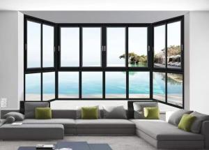 China Fluorocarbon Spray Aluminum Sliding Window Home Venue Powder Spraying factory