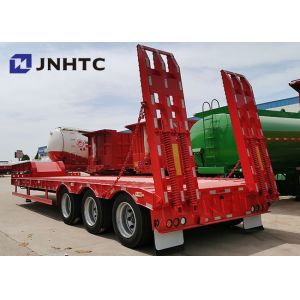 China 3 Axles Gooseneck Low Bed Semi Trailer Customizable on sale