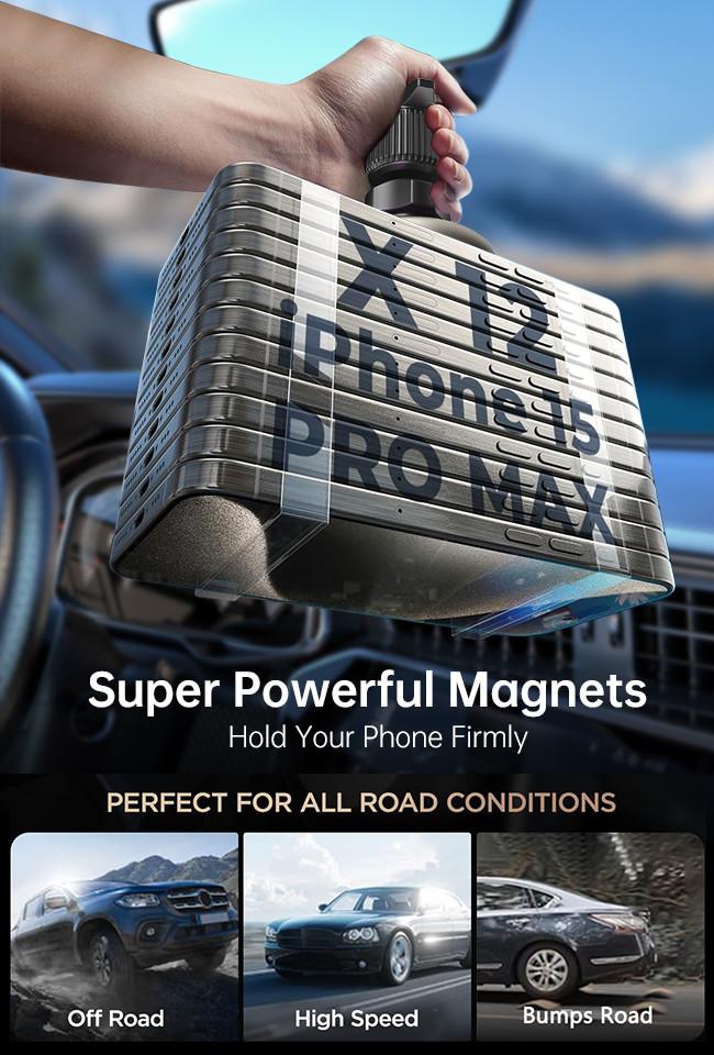 Built-In Silent Cooling Fan, Fast Heat Dissipation, Starry Sky Lighting Effect, Multiple Lighting Adjustments, QI2 Fast Charging Magnetic Car Wireless
