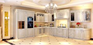 China Rustic Style solid wood kitchen cabinet,wooden furniture.Germany style kitchen cabinet factory