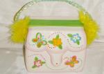 Colorful Ceramic Purse Bank / Saving Bank For Girl And Lady Earthenware