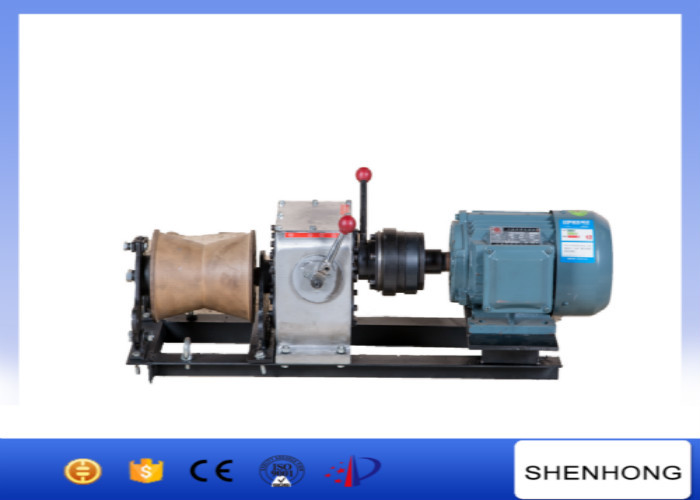 China Electric Engine Cable Powered Pulling Winch By Shafted Driven 10KN factory
