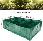 Garden Planter, Fabric Grow Beds Divided Grids, Planting Bags with Drainage
