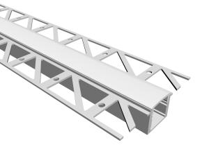 China Plasterboard Recessed Led Aluminium Profile PC PMMA For Gypsum Wall factory