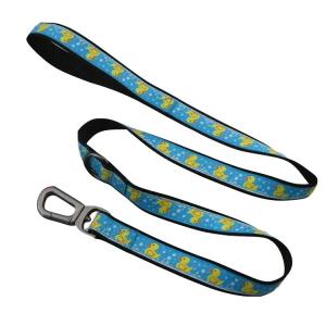 China Durable Black Pet Dog Collar PVC Logo Soft Polyester Custom Dog Collars factory