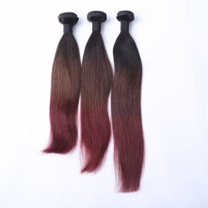 China 2017 Fashion 8A Grade Thick Hair Ombre 3 Color Silky Straight Brazilian Remy Hair Bundles factory