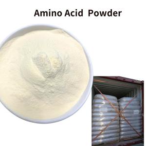 China Ph4-6 Amino Acid 80 Powder Vegetable Amino Acid 14-0-0 Yellow Powder factory