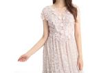 Ivory Appliqued Lace Embroidery Wedding Bridesmaid Dresses For Evening Party